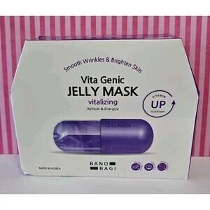 Bano Bagi Face Mask Vita Genic Jelly Face Mask Vitalizing 1 Pack 10 Pieces
